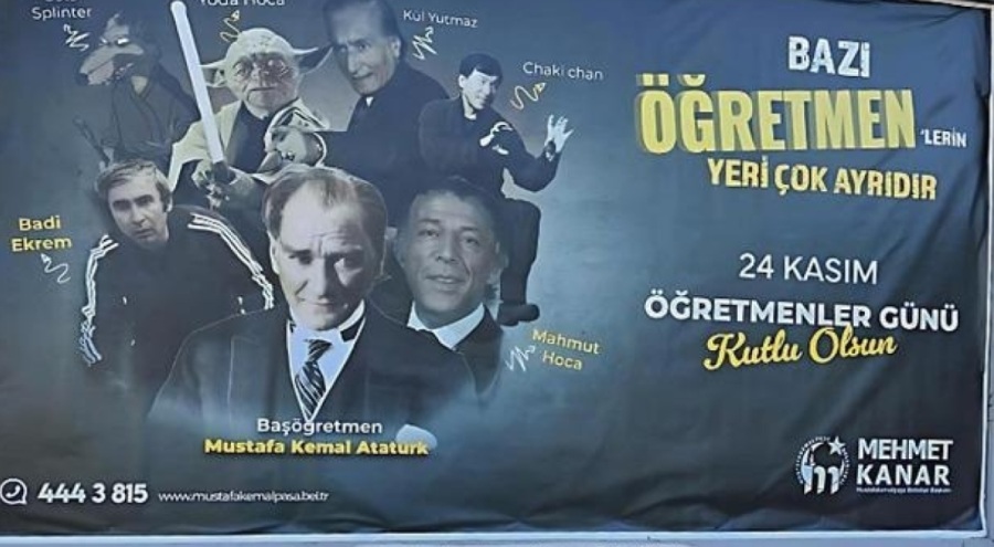 Bursa Mustafakemalpaşa Belediyesi'ne afiş tepkisi!