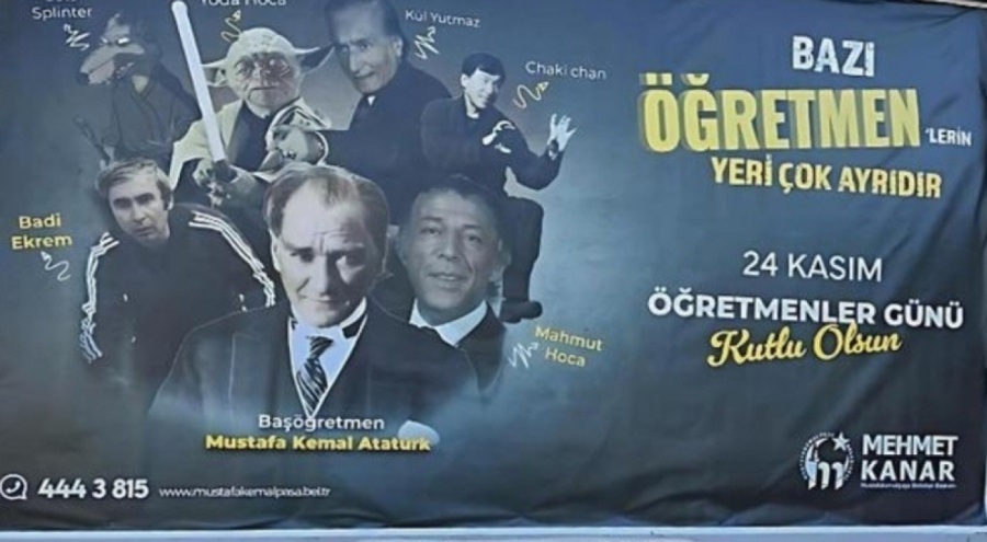 Bursa Mustafakemalpaşa Belediyesi'nin astığı afiş tepki çekmişti! Belediye Başkanı'ndan açıklama geldi