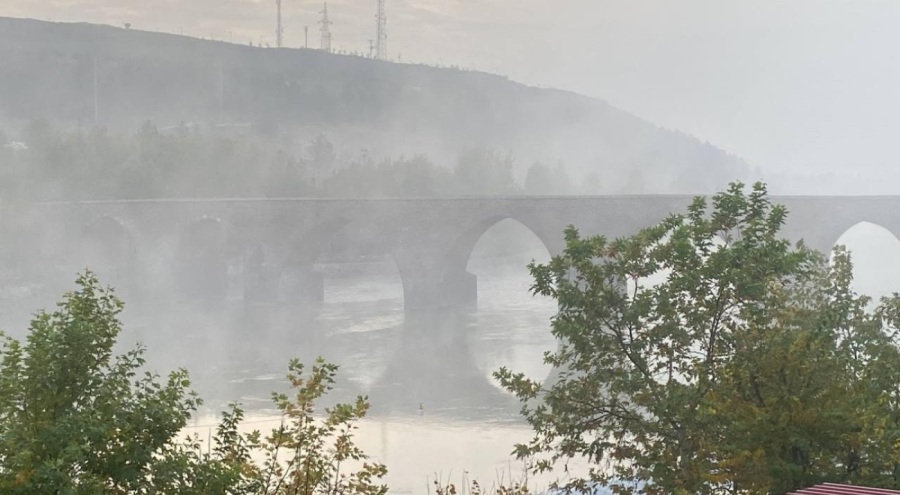 Diyarbakır'da sis etkisini gösterdi
