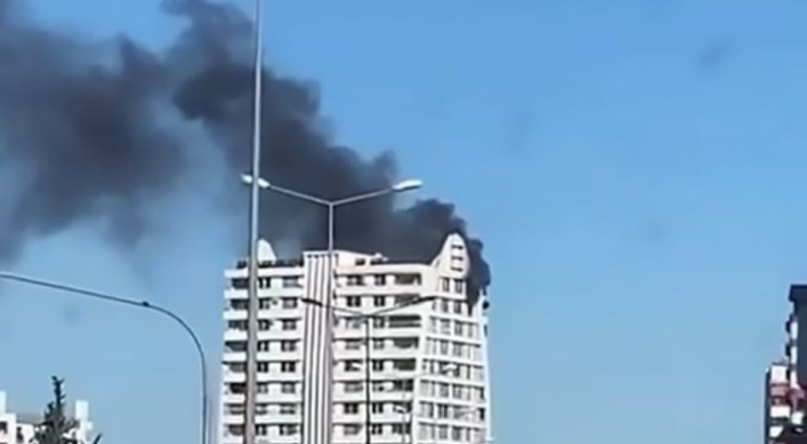 14 katlı apartmanda yangın!