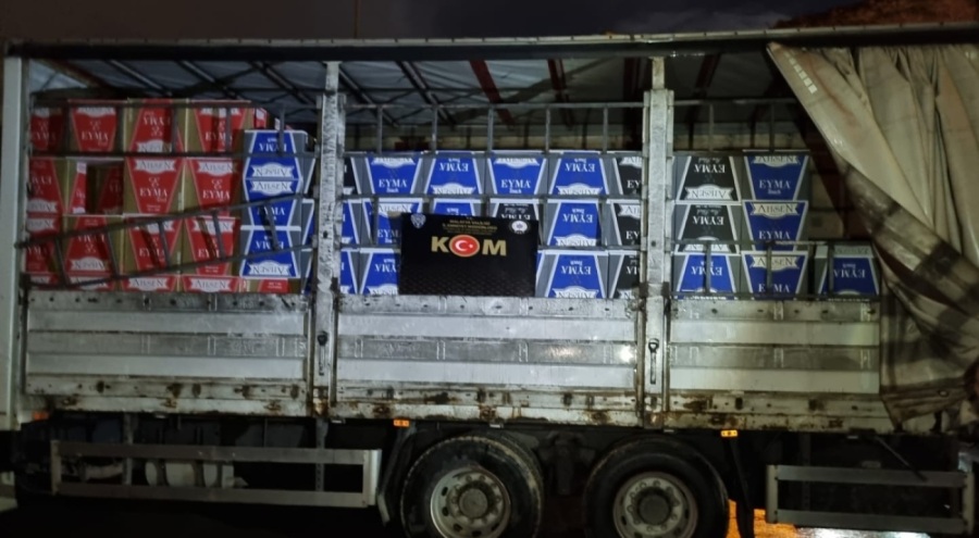 Malatya'da, milyonlarca liralık kaçak makaron ele geçirildi