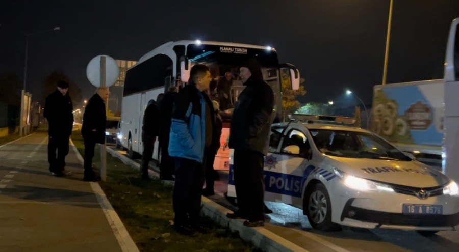 Çalıntı otobüs ile Anıtkabir gezisi Bursa'da son buldu