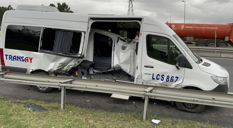 Korkunç kaza! 6 işçi yaralandı