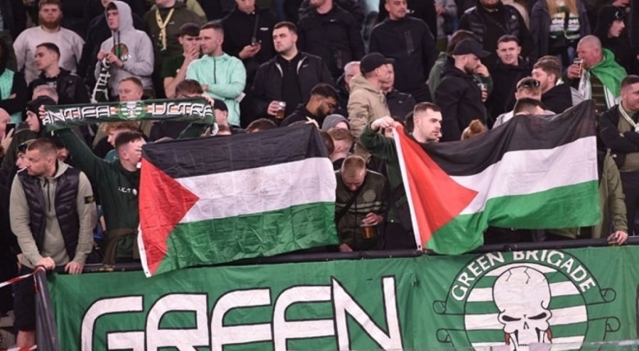 Ceza alan taraftarlar Filistin desteğine devam etti