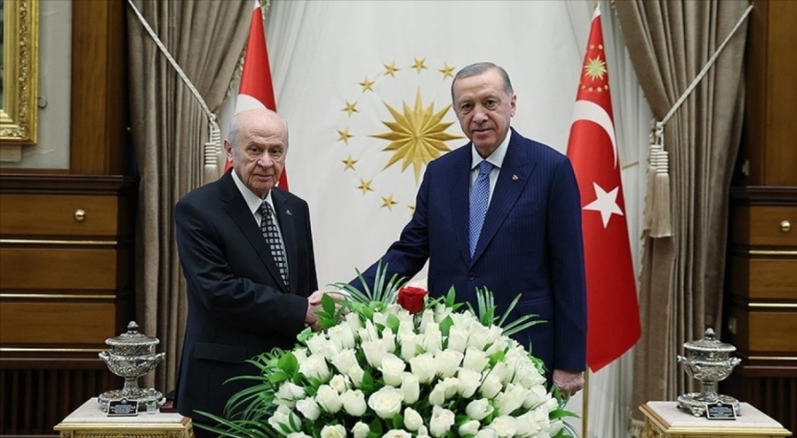 Cumhurbaşkanı Erdoğan, Bahçeli ile görüştü