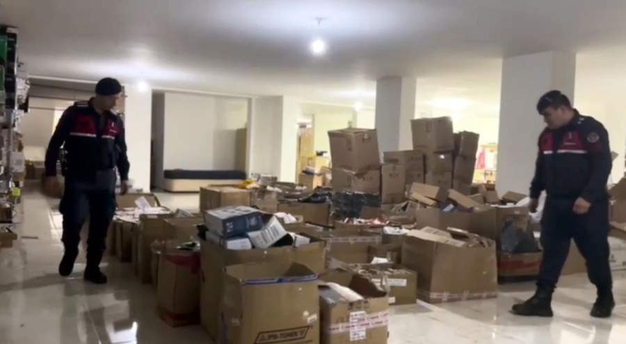 Tekirdağ'da 'sahte toner' operasyonunda 70 milyon TL değerinde malzeme bulundu