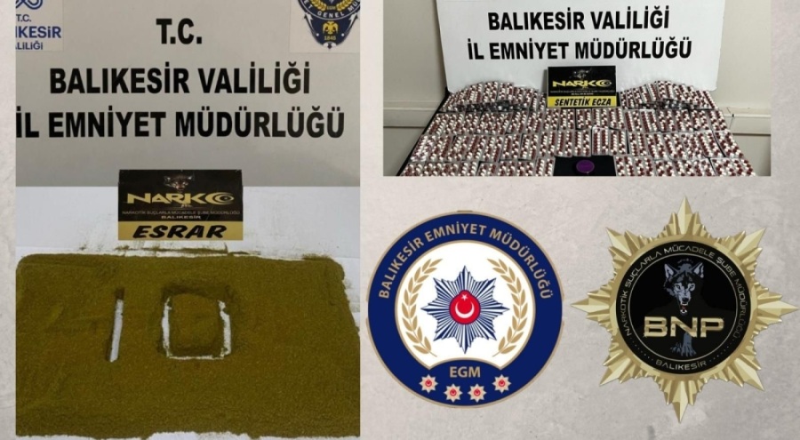 Polisten 2 şahsa uyuşturucu operasyonu