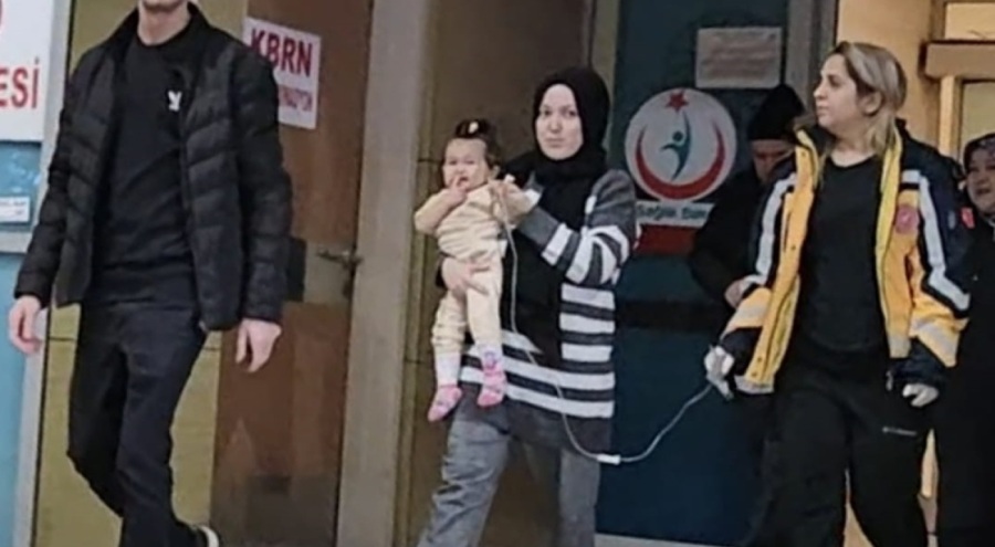 Bursa'da yüzey temizleme deterjanı içen Zeynep bebek zehirlendi