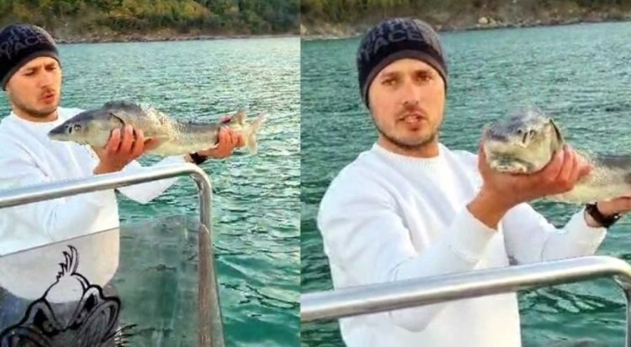 Havyarı 2 milyon TL'lik balığı denize bıraktı!