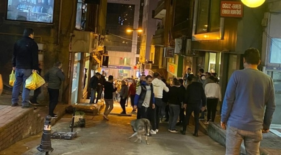 Gürültü kavgası! Taşlar, sopalar havada uçuştu