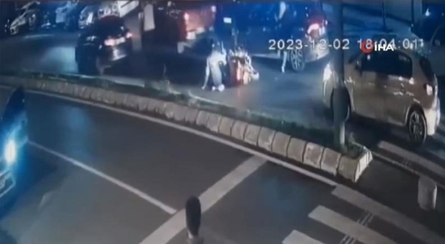 Trafikte pes dedirten olay!