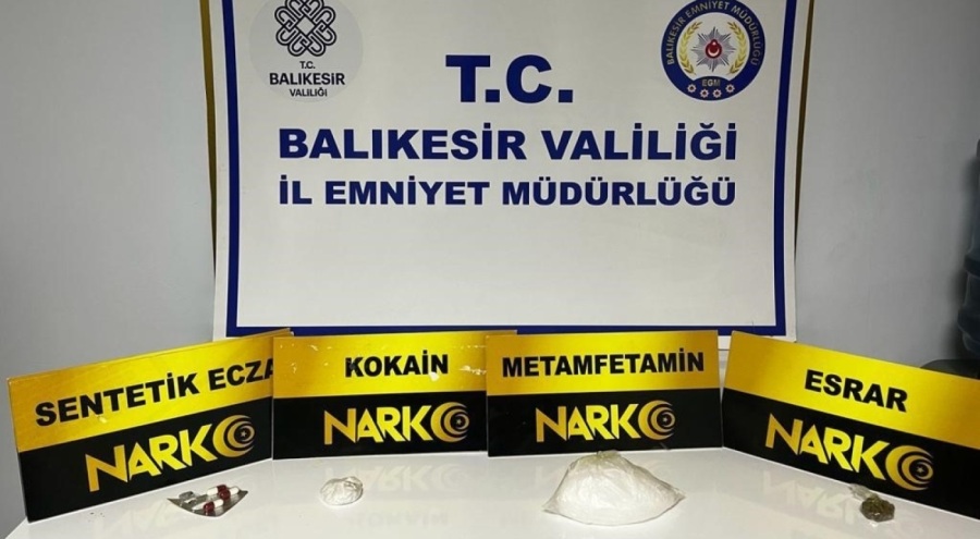 Ayvalık'ta polisten uyuşturucu operasyonu