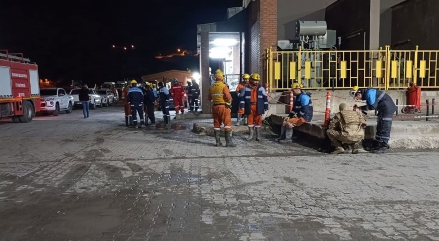 Cengiz Holding'e ait maden ocağında incelemeler devam ediyor