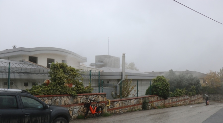 Saunada yangın paniği