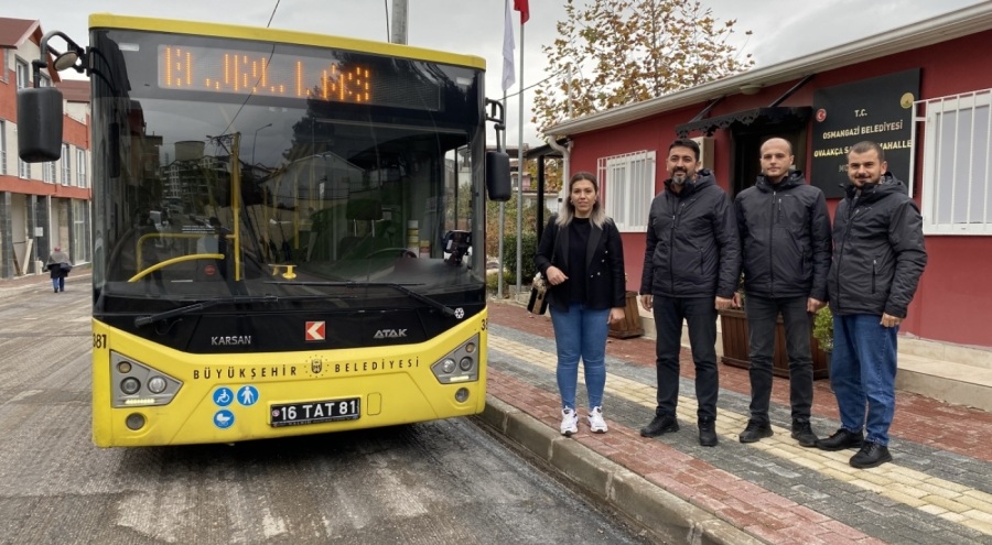 Bursa'daki o mahalleye 5 yıl sonra ilk kez otobüs geldi!