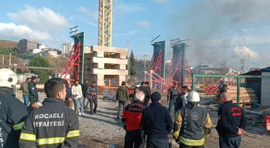 Gebze'de metro inşaatında işçiler greve başladı