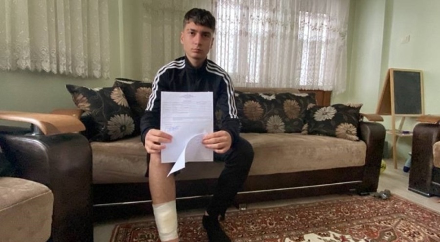 14 yaşındaki çocuğa köpek saldırısı!