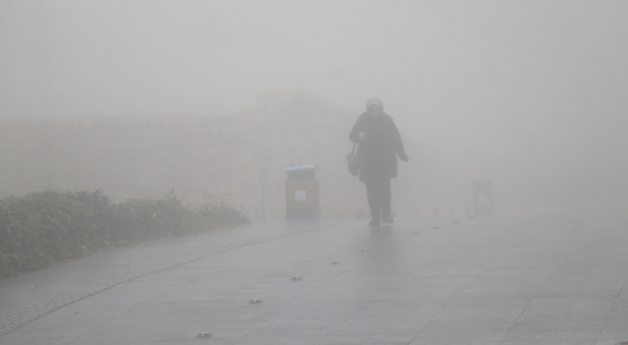 Edirne'de yoğun sis!