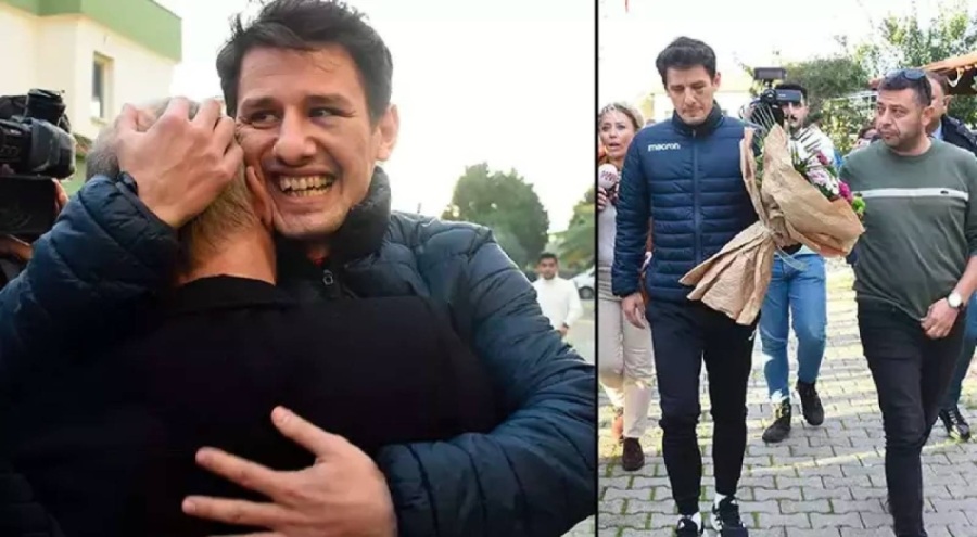 Taburcu olan Halil Umut Meler, İzmir'e gitti