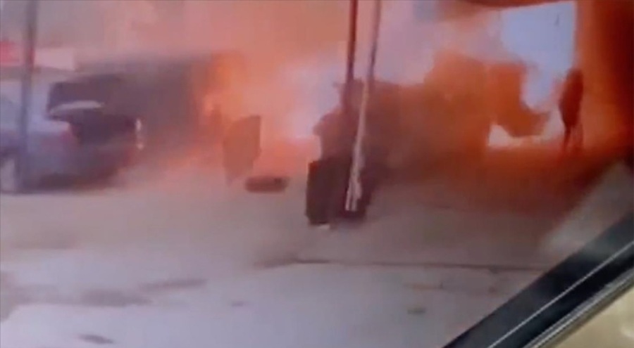 LPG dönüşümü yapan iş yerinde patlama: 1 yaralı