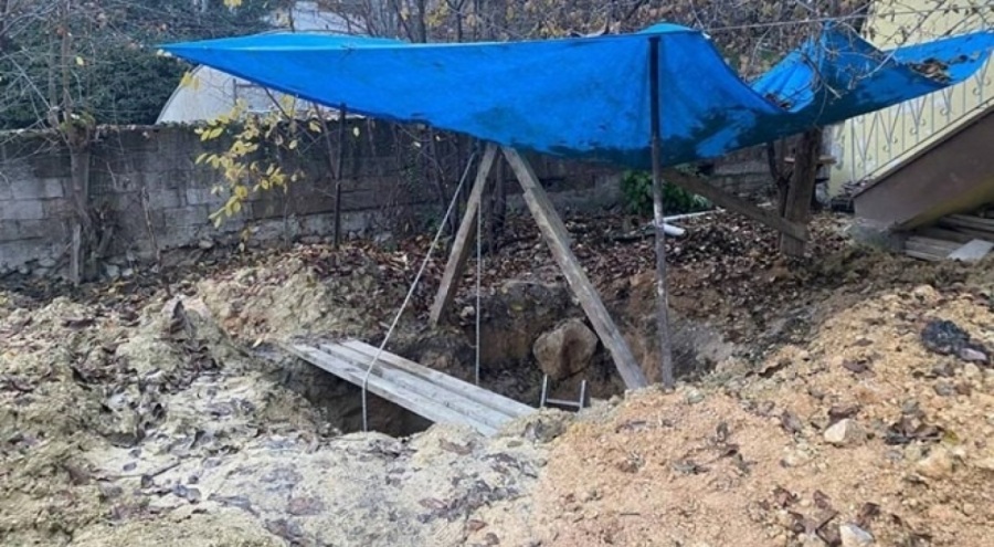 Kaçak define kazasına suçüstü