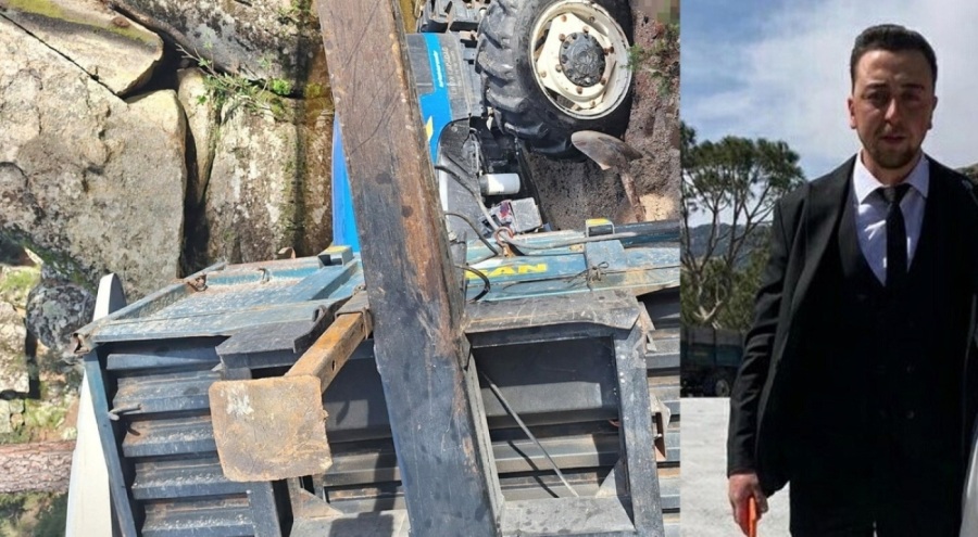 Aydın'da traktör ile römork arasında sıkışan 23 yaşındaki Mehmet can verdi