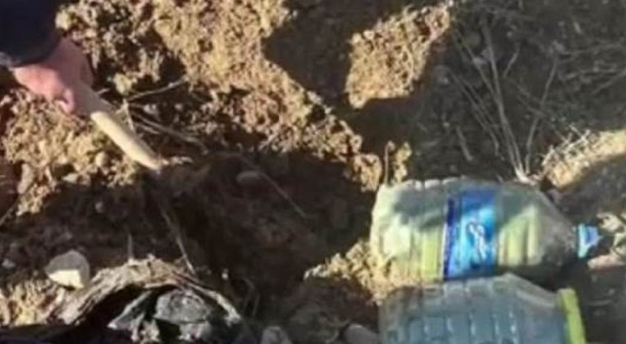 Toprağa gömülü vaziyette ele geçirildi!