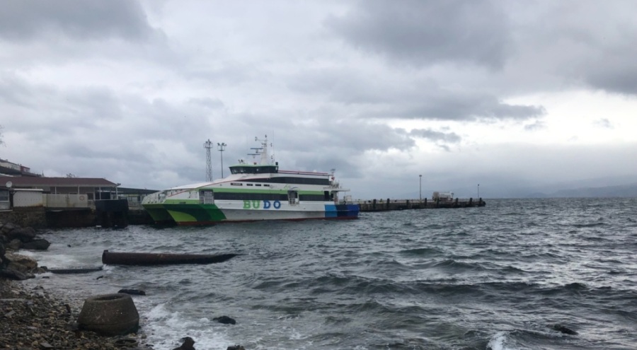 Bursa'da deniz ulaşımına olumsuz hava koşulu engeli