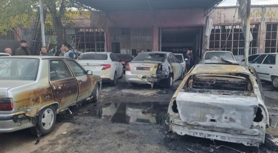 Kız arkadaşına çarpan araç ile 5 aracı yaktı