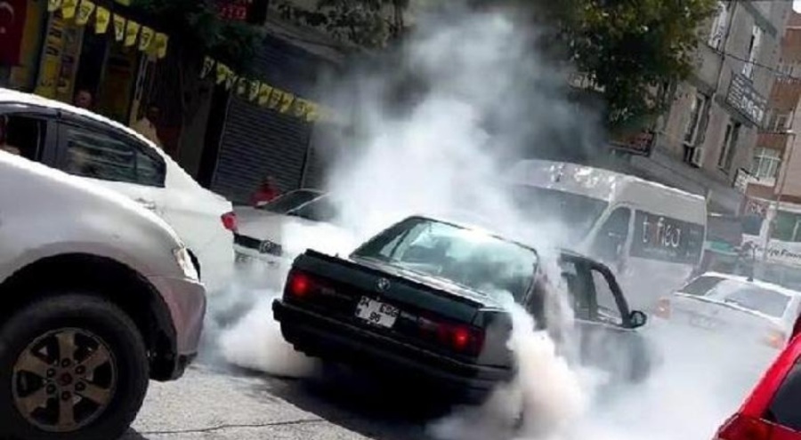 Drift yapan sürücüye rekor para cezası!