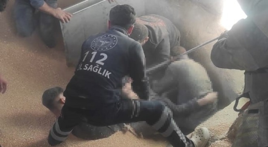 15 metreden buğday silosuna düşen işçi öldü