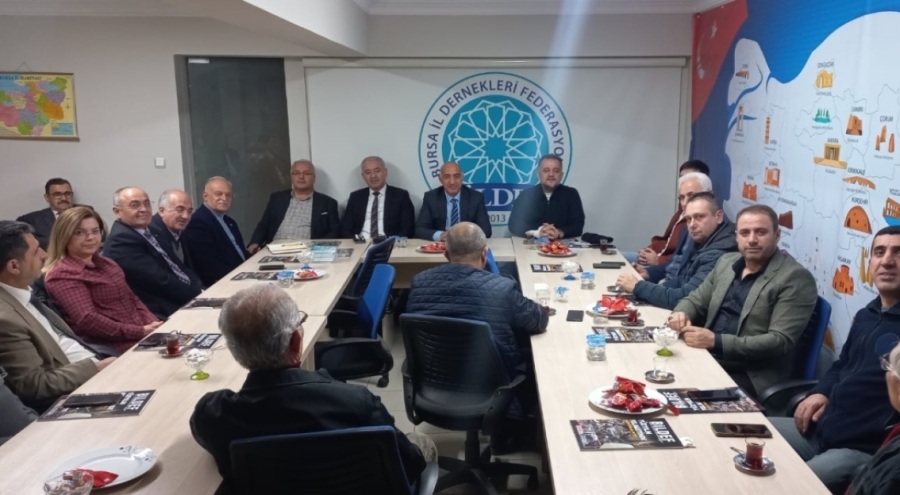 Bursa İl Dernekleri Federasyonu'nun konuğu, AK Parti Osmangazi Belediye Başkan Aday Adayı Serkan Işık oldu