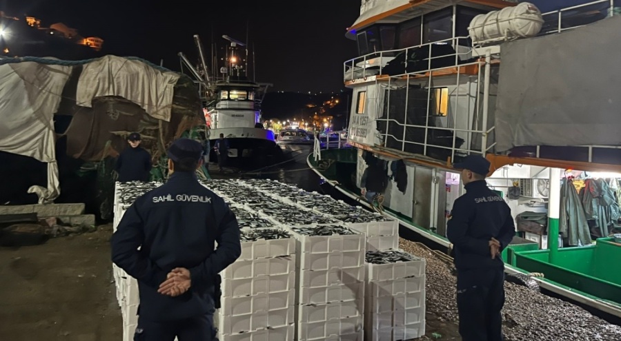 Yasa dışı avlanan 9 ton istavrit ele geçirildi