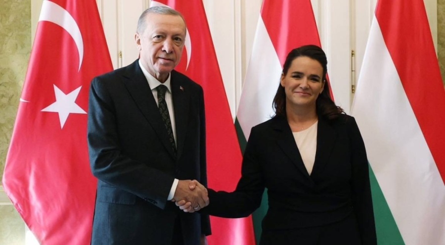 Cumhurbaşkanı Erdoğan, Macar mevkidaşı Novak ile görüştü