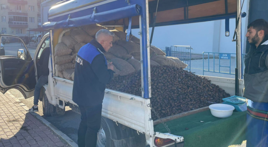 1 ton 'Çin kestanesi' ele geçirildi