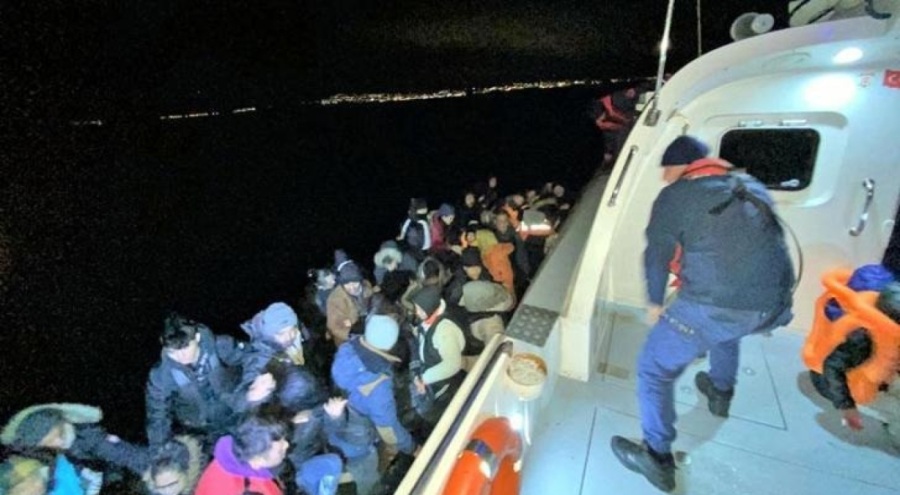 51 kaçak göçmen kurtarıldı