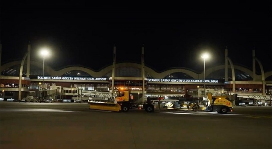 Sabiha Gökçen Havalimanı'nda kış hazırlıkları tamamlandı