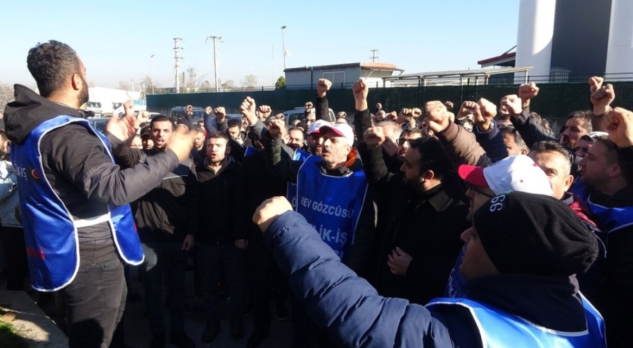 Kocaeli'nde işçilerden eylem!