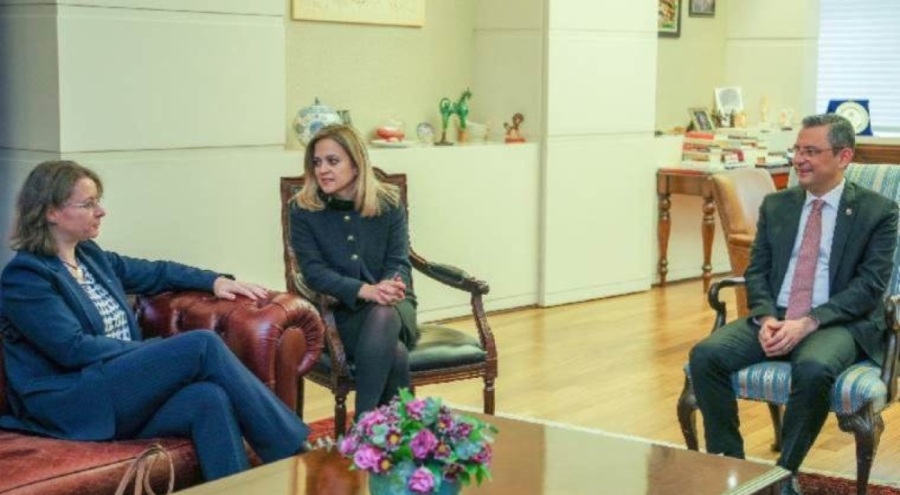 Özgür Özel, Fransa'nın Ankara Büyükelçisi Dumont ile görüştü!