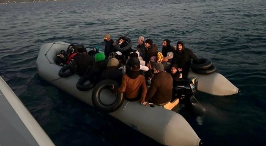 Ayvacık açıklarında 116 kaçak göçmen yakalandı