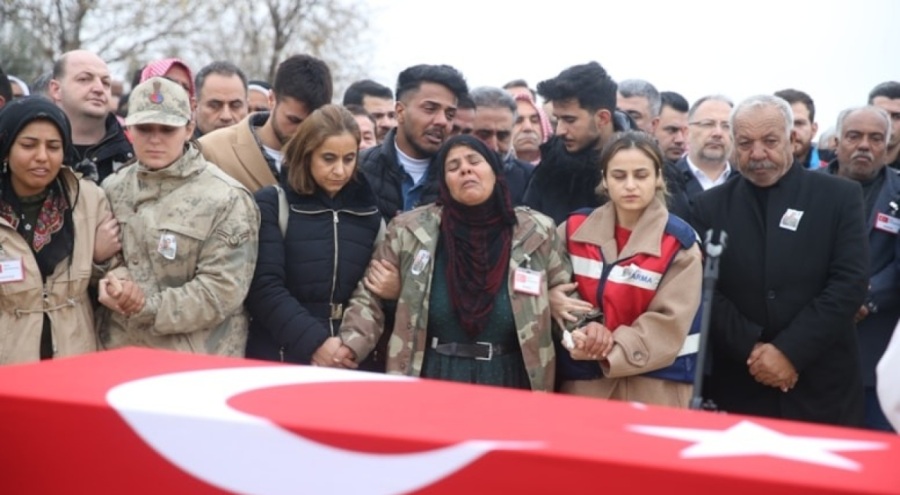 Şehit Piyade Sözleşmeli Er Cebrail Dündar'a acı veda