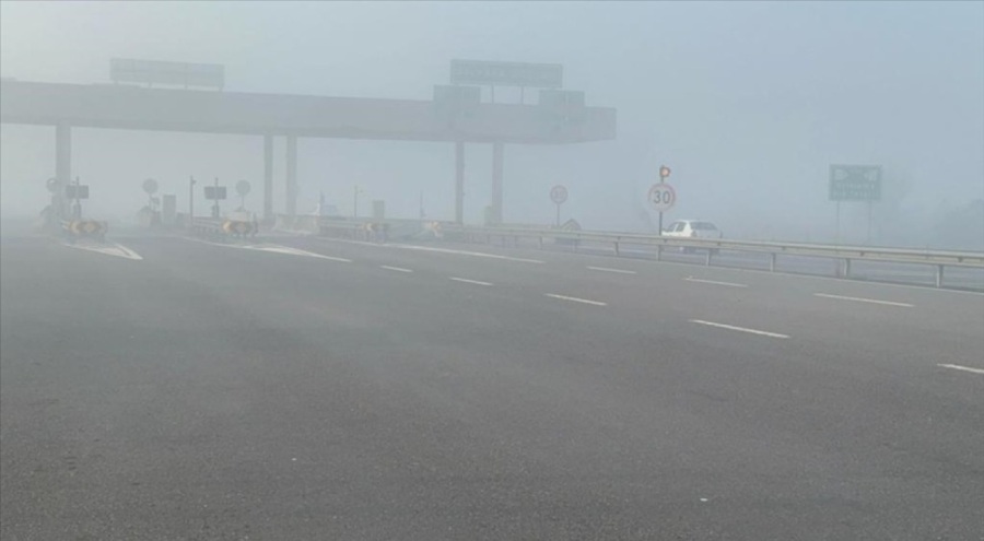 Anadolu Otoyolu'nda görüş mesafesi düştü