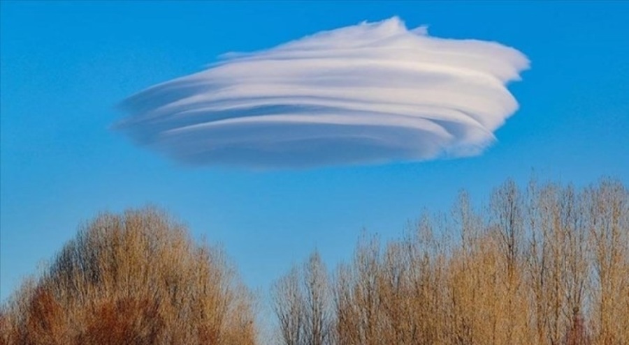 Çankırı'da semalarında mercek bulutu görüldü