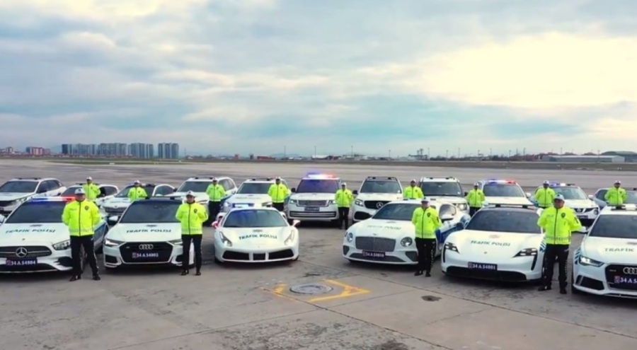 Ele geçirilen 23 lüks araç polis aracı olarak hizmet verecek