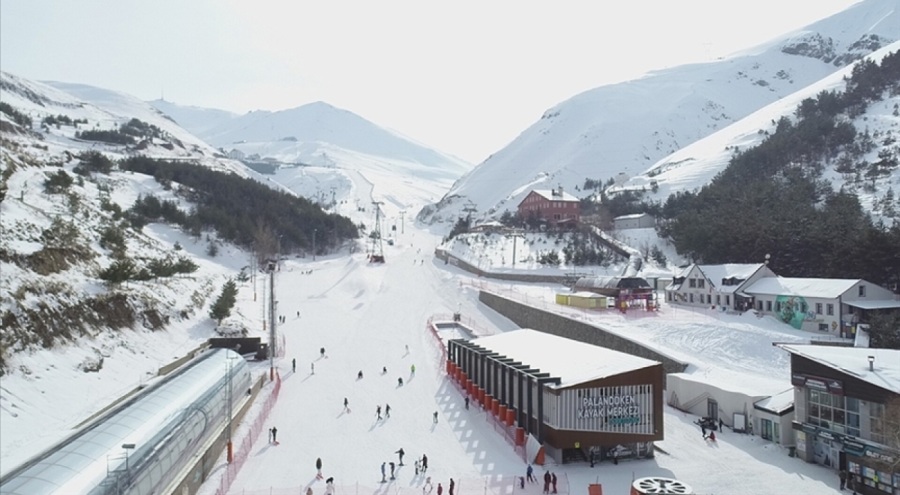 Palandöken'de 143 santimetre kar