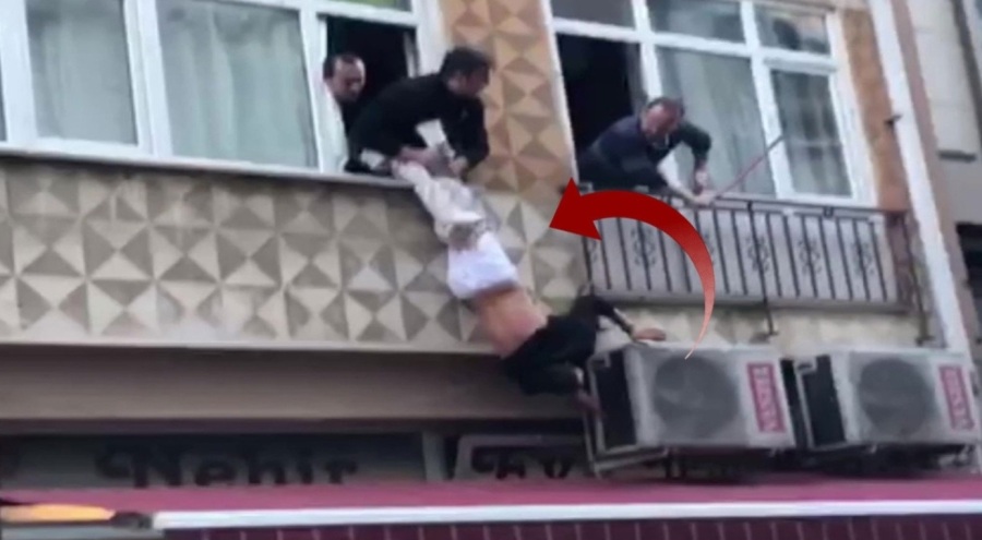 Pes dedirten görüntü! Elleri kelepçeli hastaneden kaçtı...