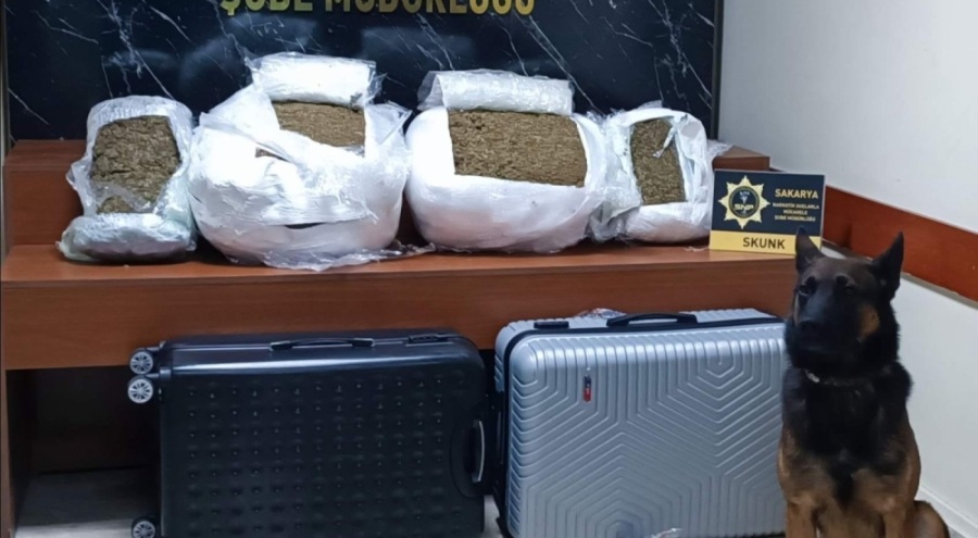 Narkotik köpeği 46 kilo 700 gram uyuşturucu buldu!