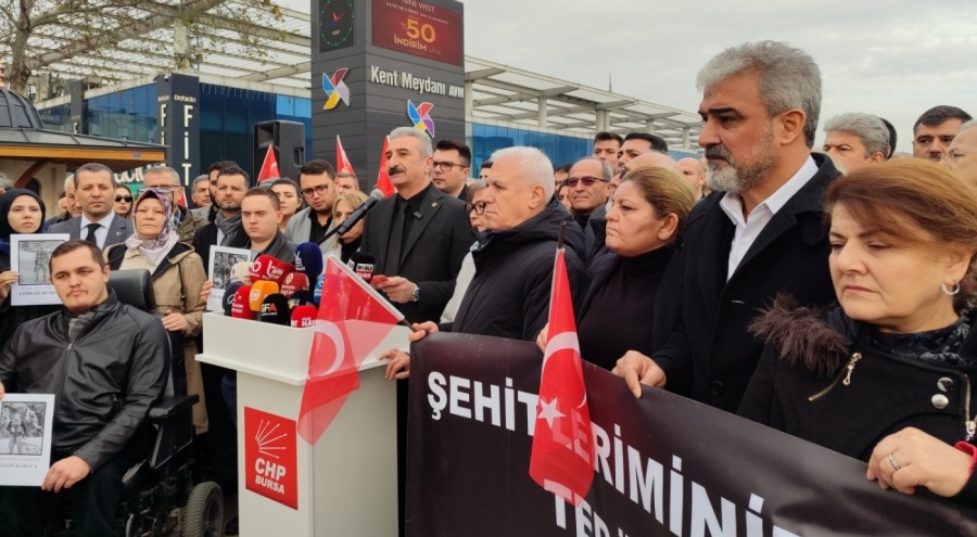CHP Bursa'dan şehitlerimiz için açıklama: Artık yeter!