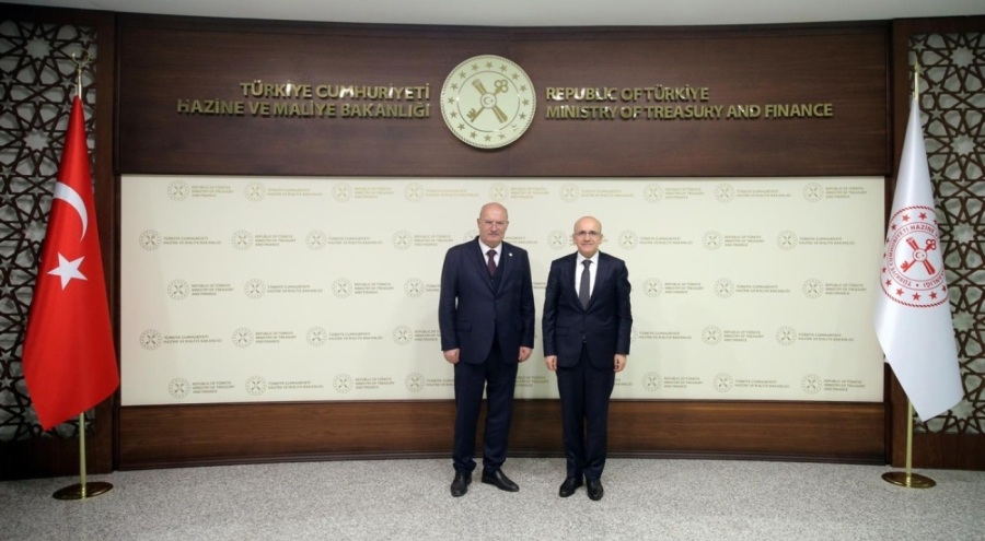 ATO heyeti'nden Bakan Şimşek'e ziyaret