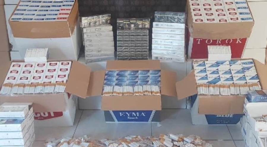 Kaçak 238 bin makaron ele geçirildi